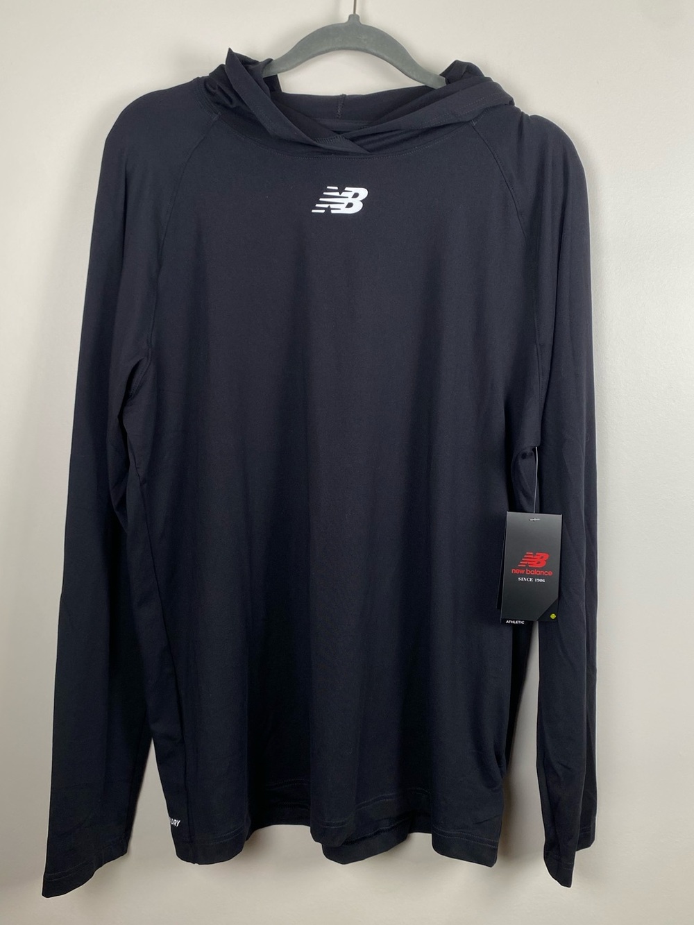 NWT New Balance Men's Black Athletics Hoodie Large